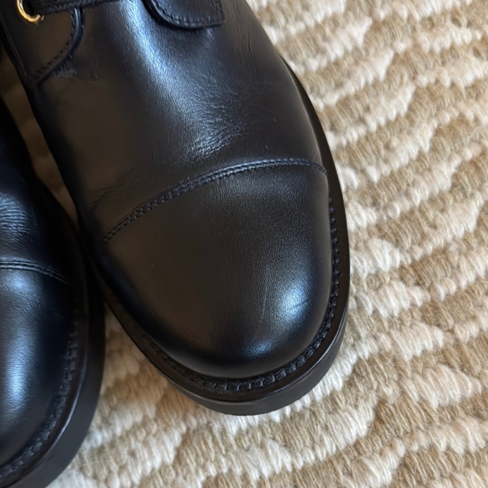 Louis Vuitton Black Wonderland Flat Ranger Combat Boots. Size 38/7.5. - Picture 4 of 9